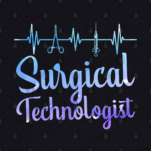 Surgical Tech Heartbeat by White Martian